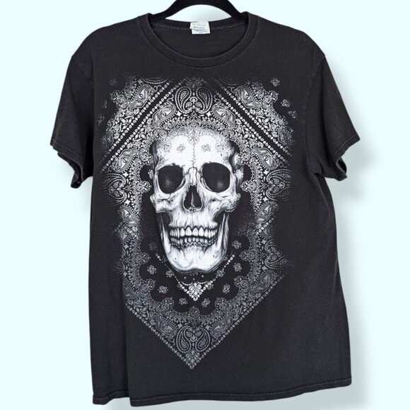 Other - (2/$20) Skull & Bandana Graphic Tee
